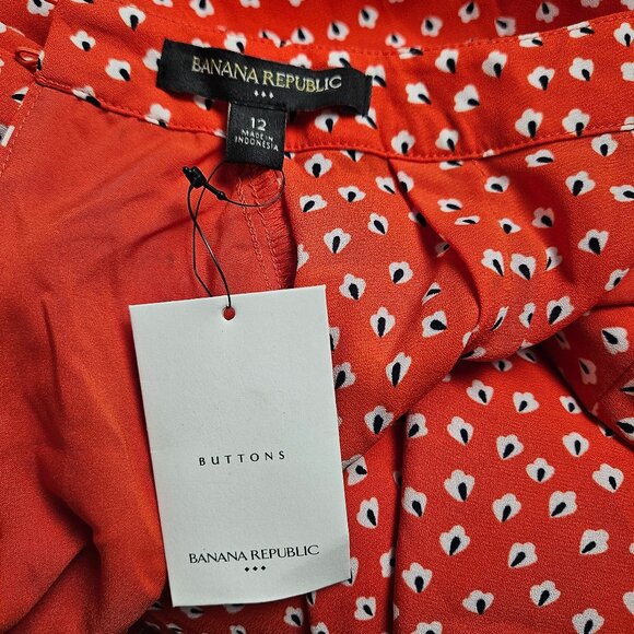 Banana Republic - Size: 12 - Vibrant Red Dress - Picture 8 of 8